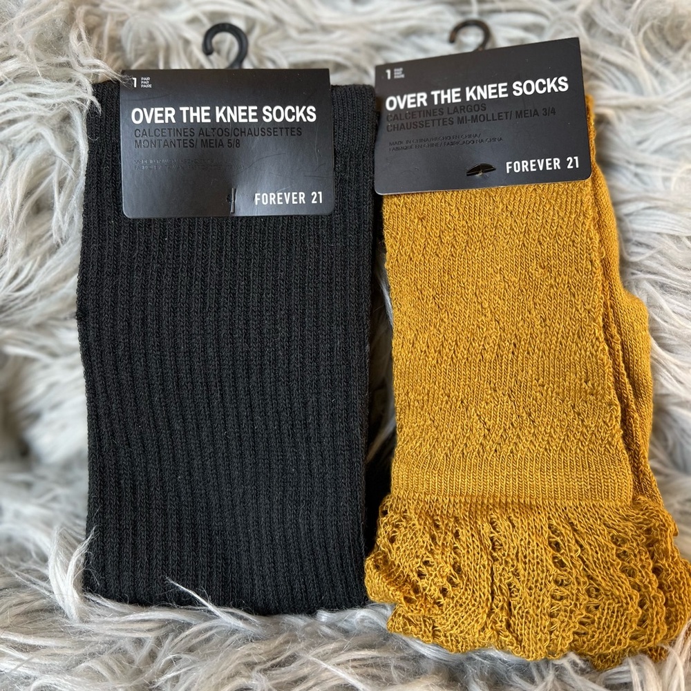 NWT over the knee socks